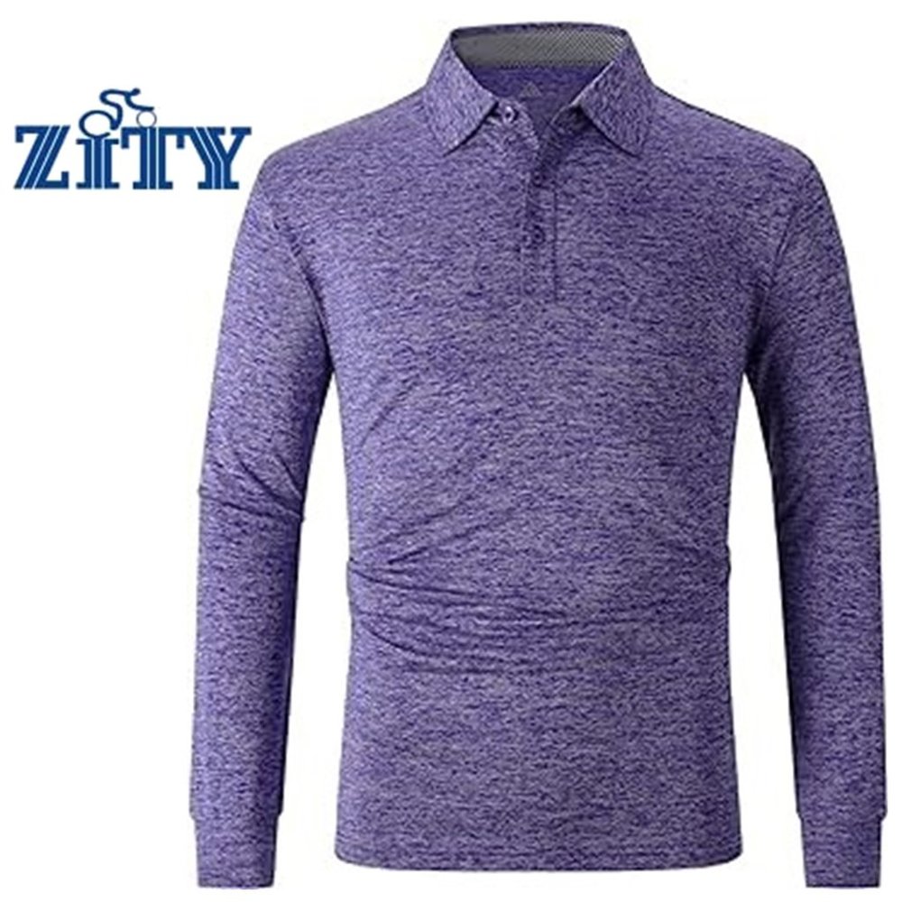 ZITY Mens Long Sleeve Sports Golf Tennis Polo Shirt   NEW!!! - Picture 4 of 12